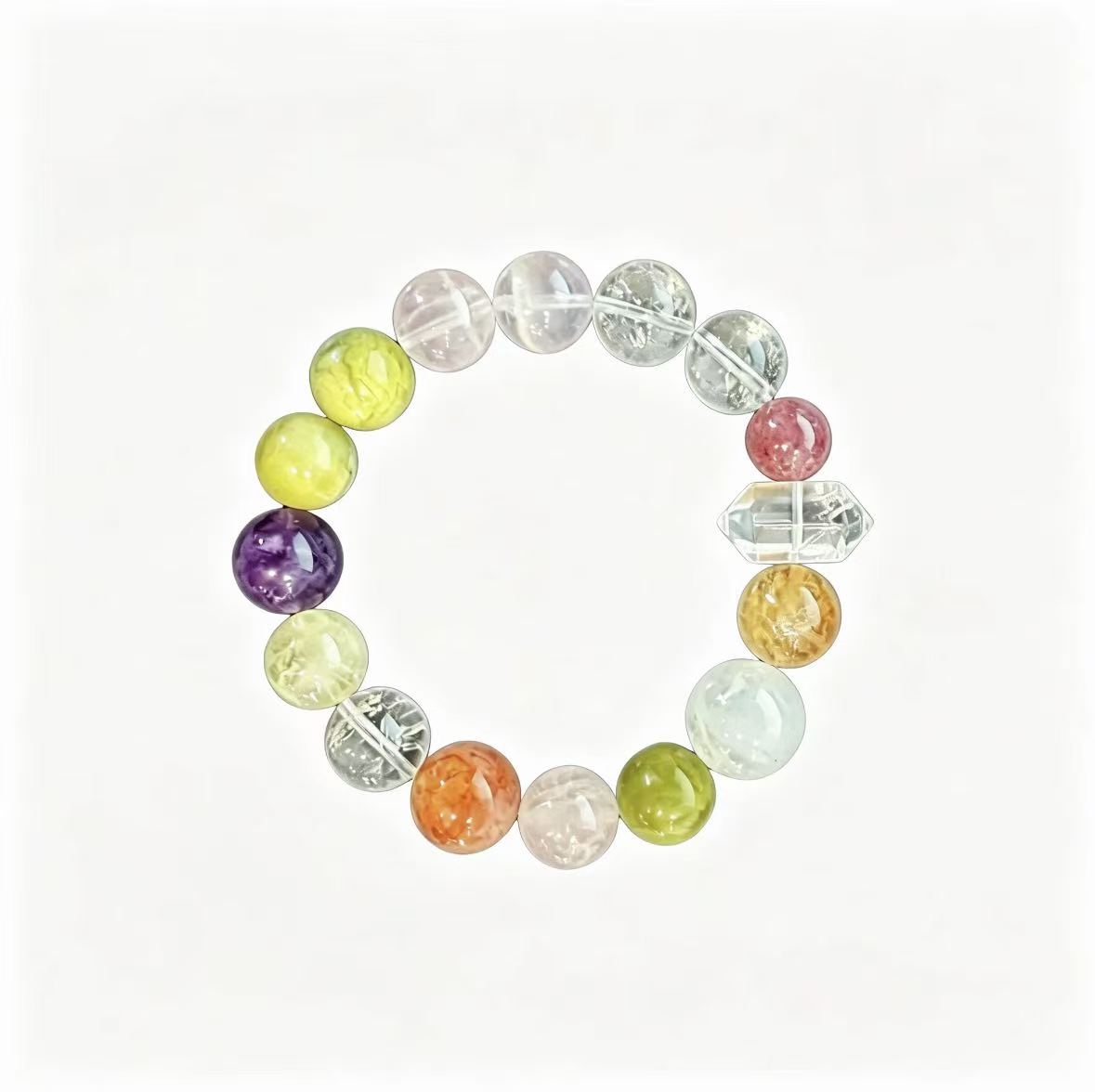 Natural Chakra Mixed Crystal Beaded Bracelet