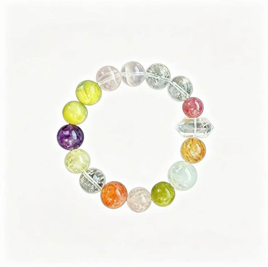 Natural Chakra Mixed Crystal Beaded Bracelet